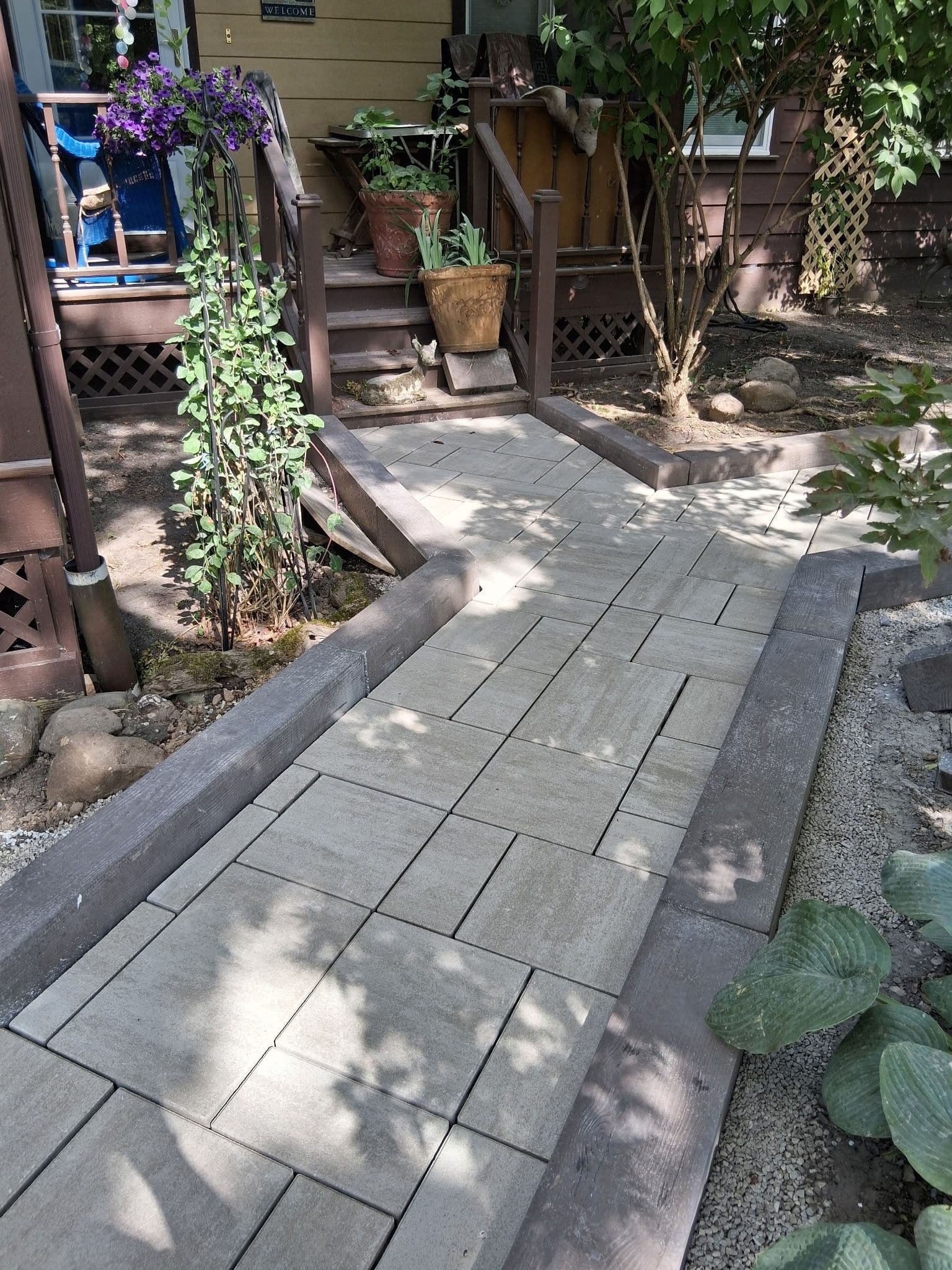 Gallery photos for Techo-Bloc Blu 60 Walkway and Garden Renovation in Progress: Image #1