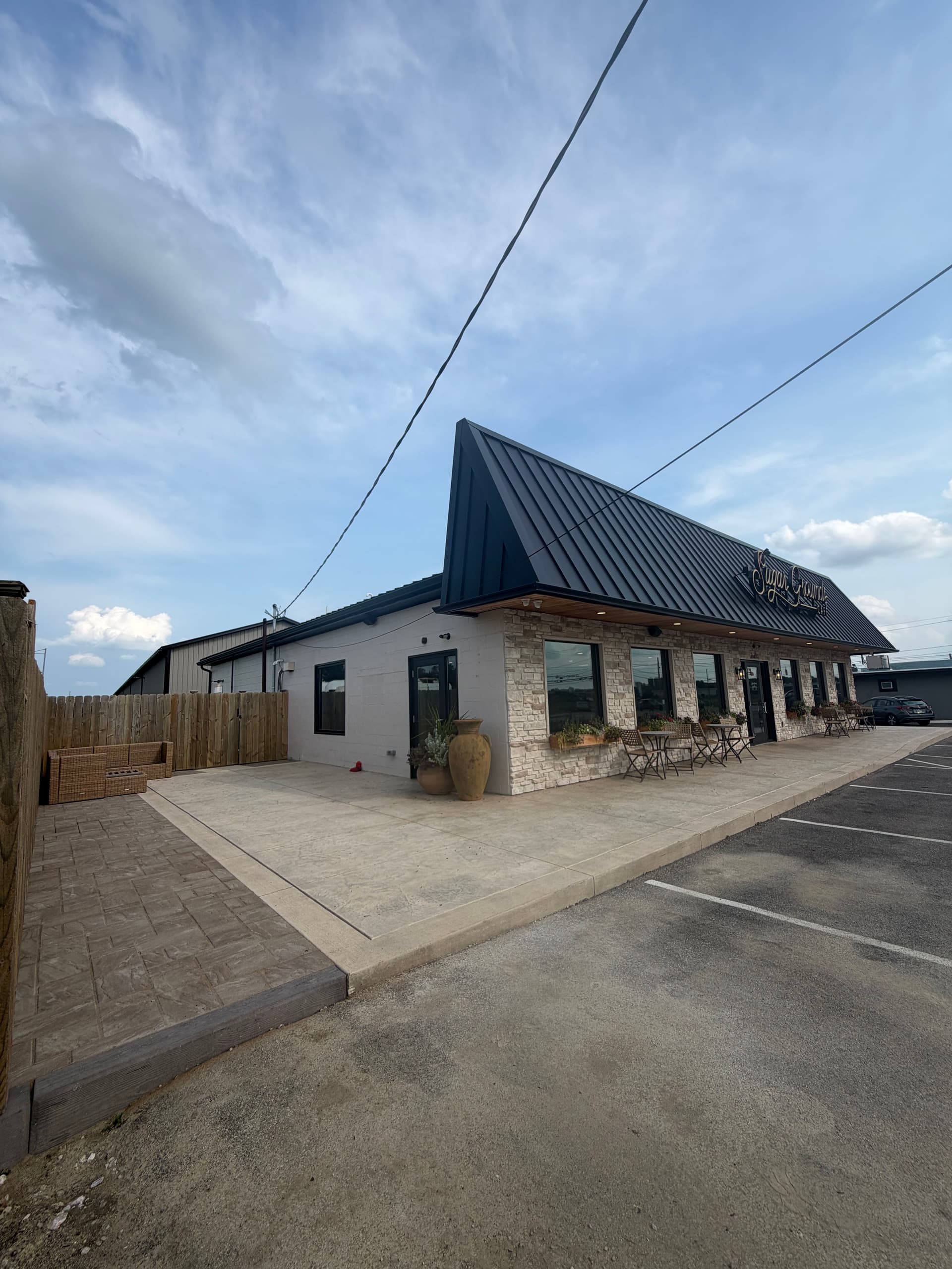 Gallery photos for Patio Extension and Outdoor Seating Area for Sugar Grounds Cafe in Middlefield: Image #2