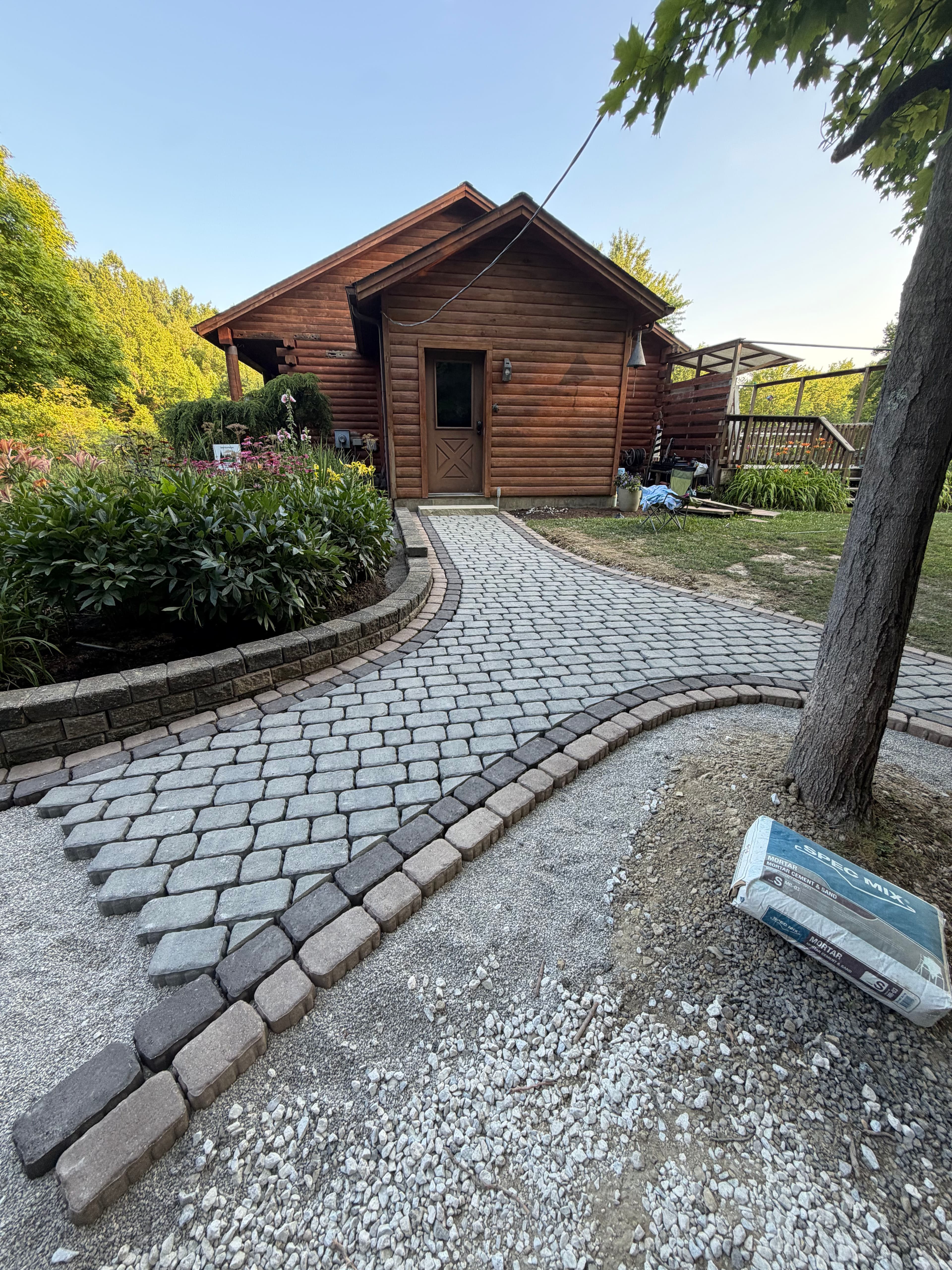 Project Clean Paver Walkway Installation in Parkman OH image