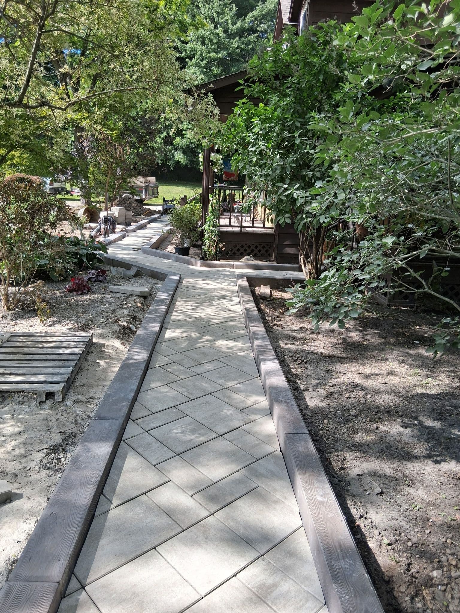 Gallery photos for Techo-Bloc Blu 60 Walkway and Garden Renovation in Progress: Image #2