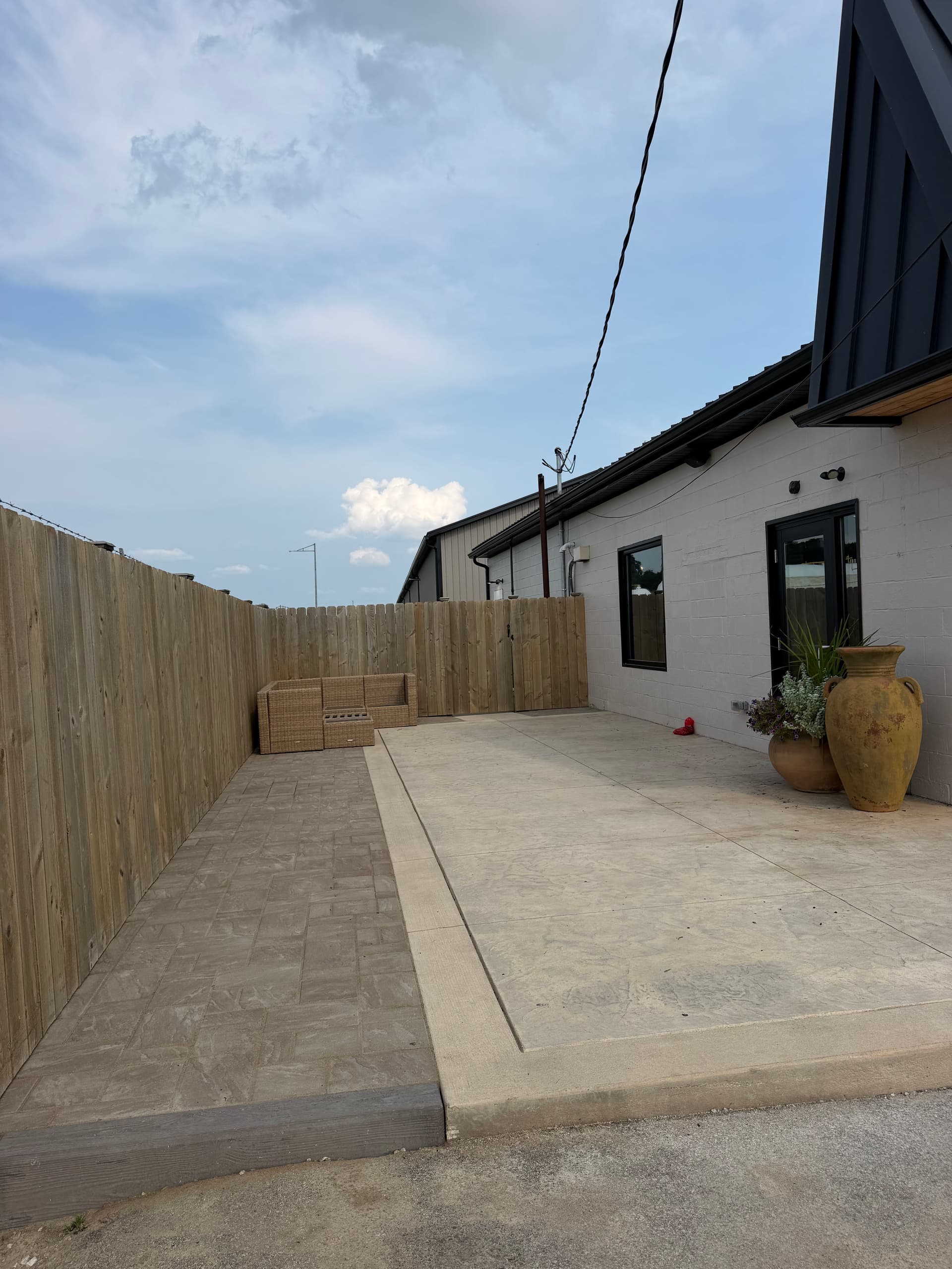 Gallery photos for Patio Extension and Outdoor Seating Area for Sugar Grounds Cafe in Middlefield: Image #1