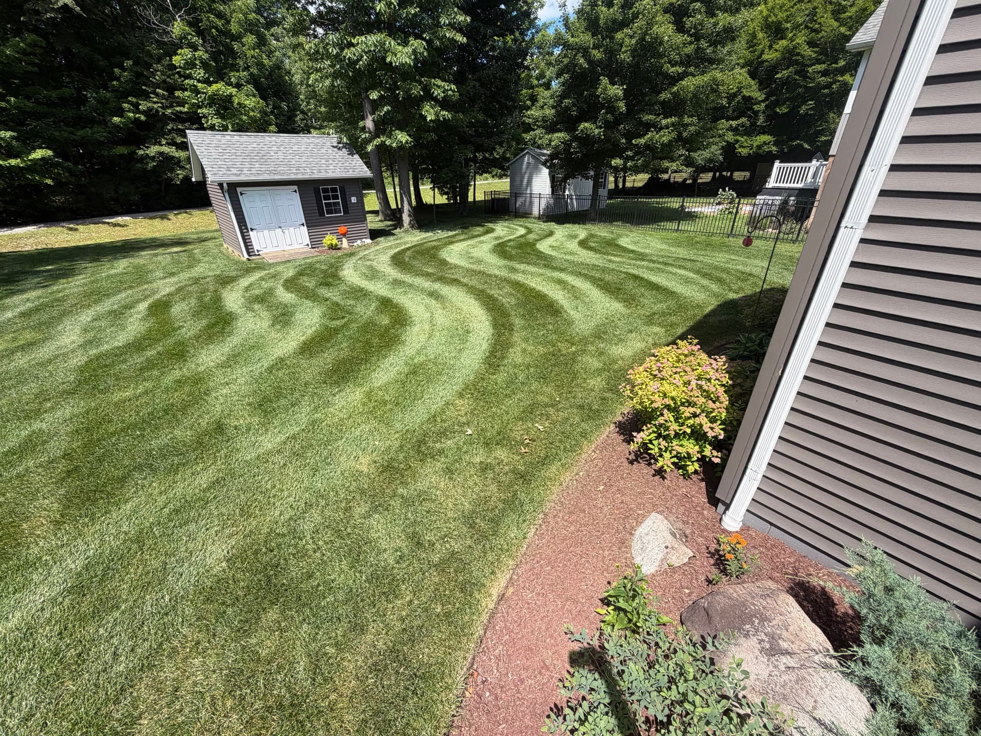Wavy Stripes That Make Your Backyard Pop image