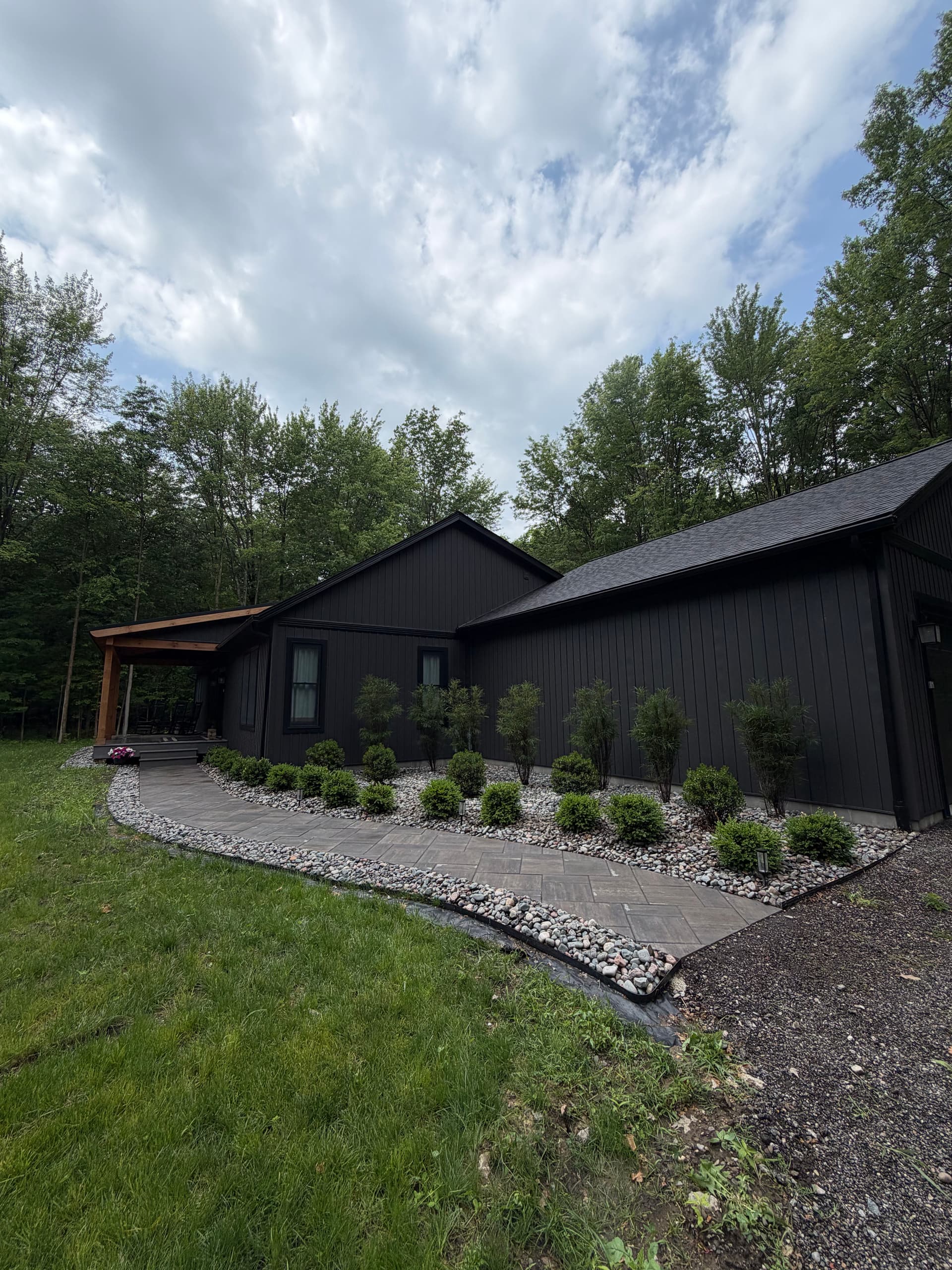 Clean Walkway and Low-Maintenance Landscaping Done Right image