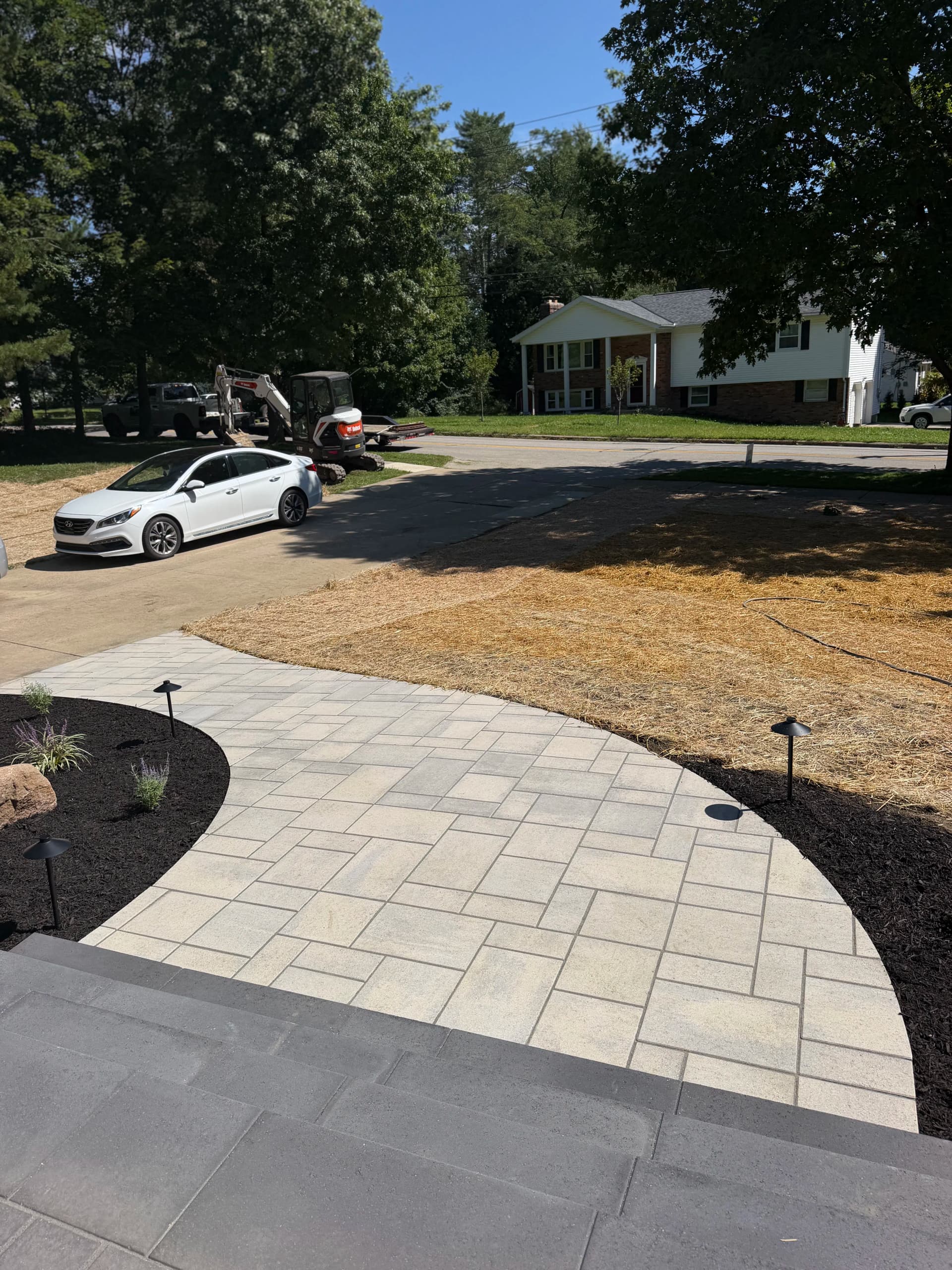 Gallery photos for Heated Walkway and Landscape Lighting Front Yard Overhaul: Image #5