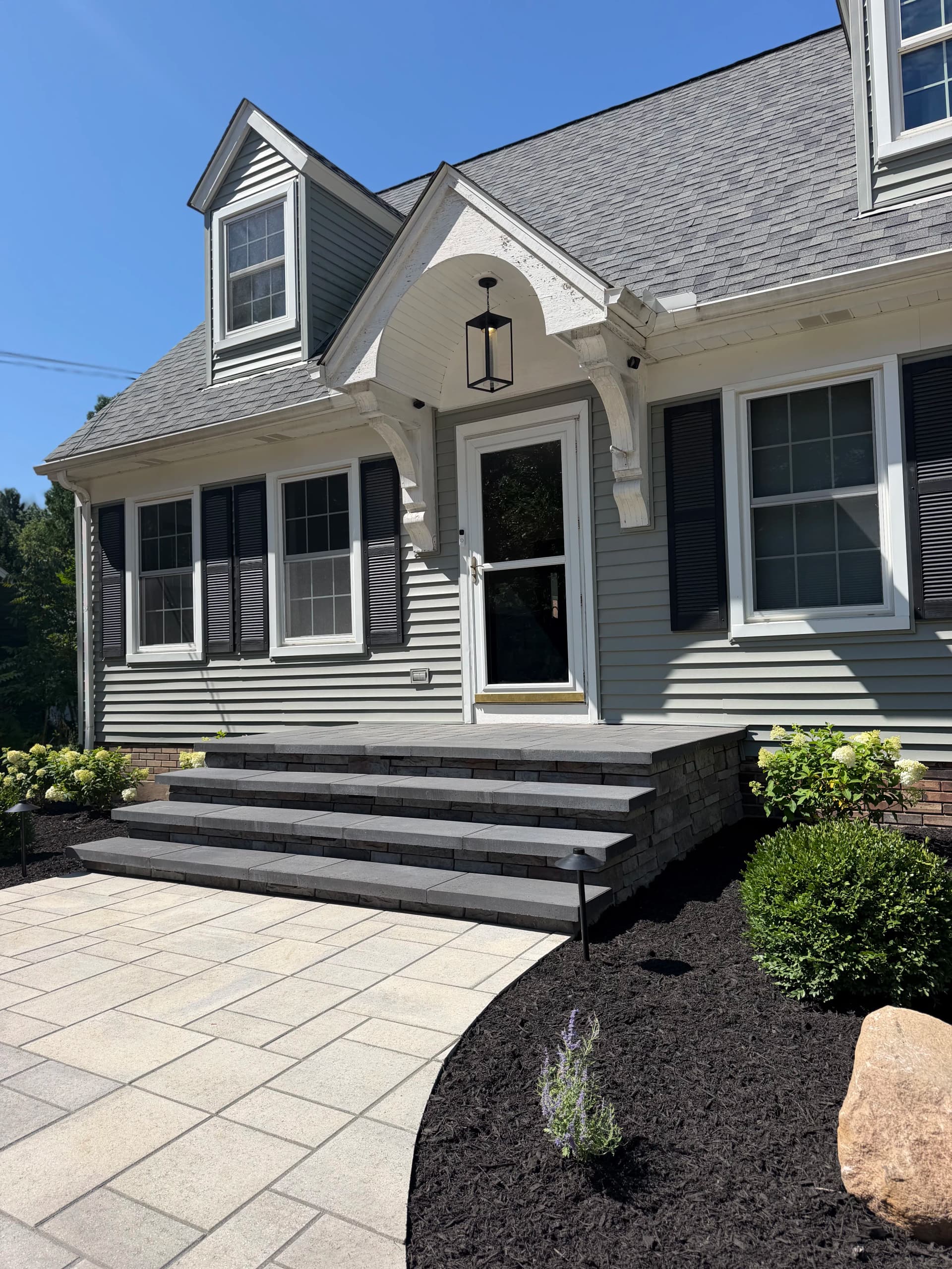 Gallery photos for Heated Walkway and Landscape Lighting Front Yard Overhaul: Image #2