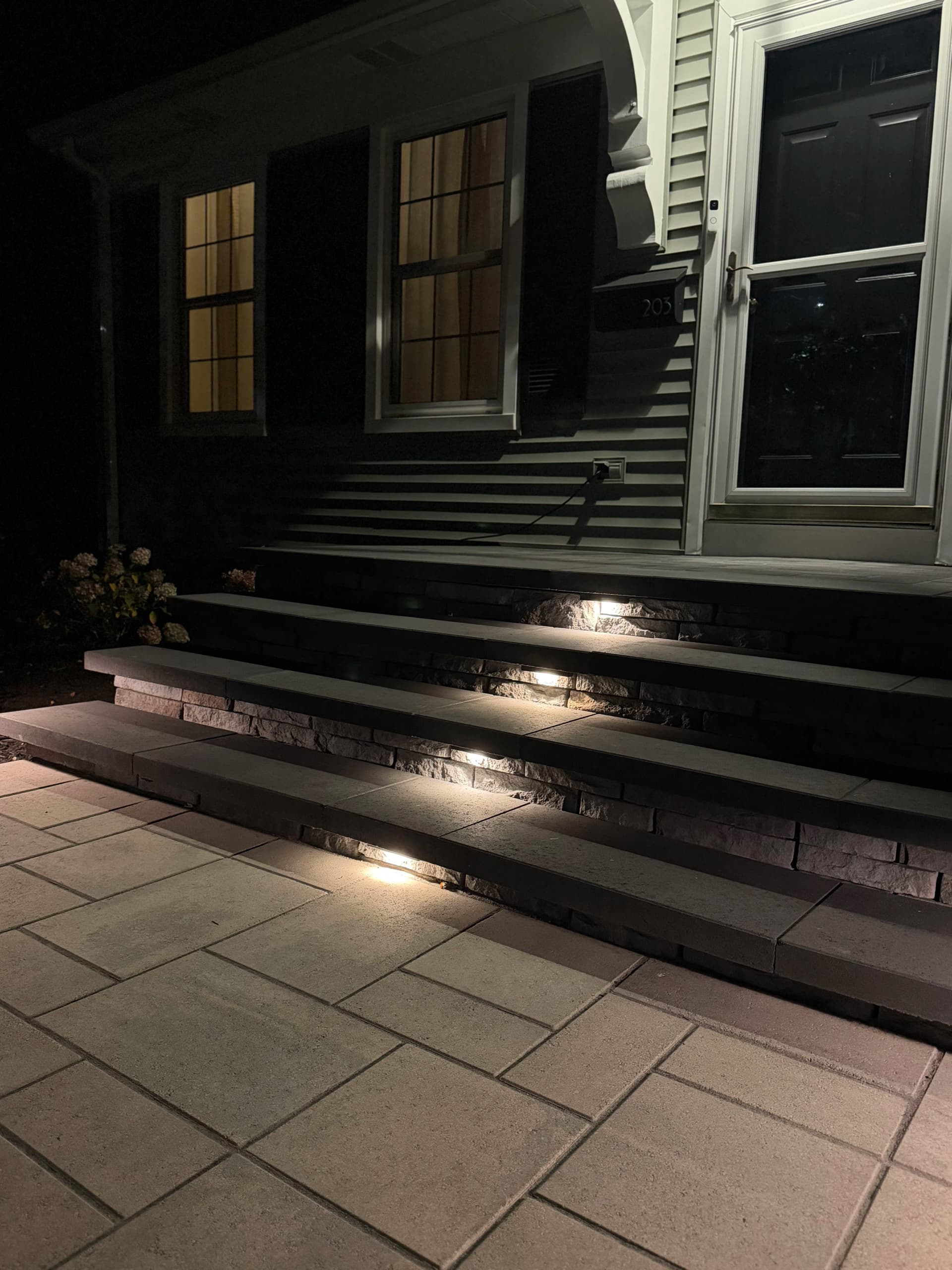 Gallery photos for Landscape Lighting That Makes a Front Entrance Come Alive at Night: Image #1
