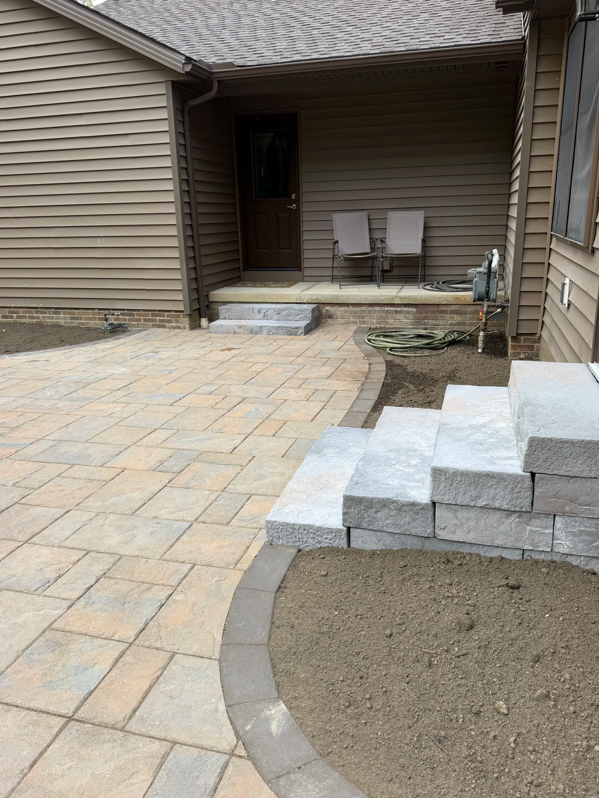 Gallery photos for Backyard Patio and Gas Fire Pit Built to Last: Image #2
